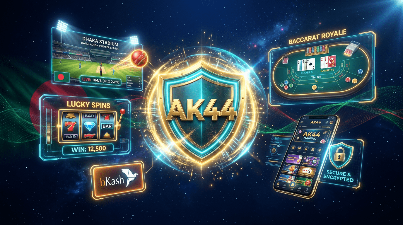 AK44 Bangladesh online gaming platform - safe and secure casino with bKash payments