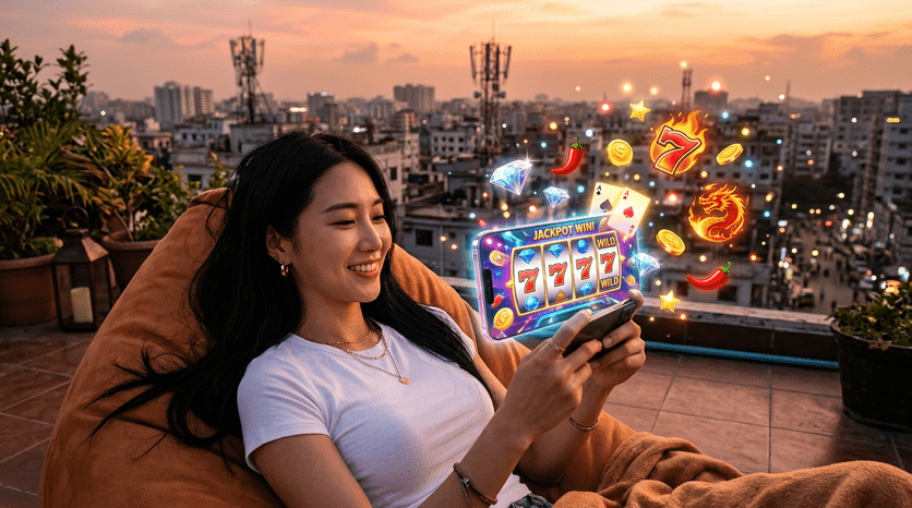 Playing JILI Slots on Mobile Phone Bangladesh - Super Ace Fortune Gems