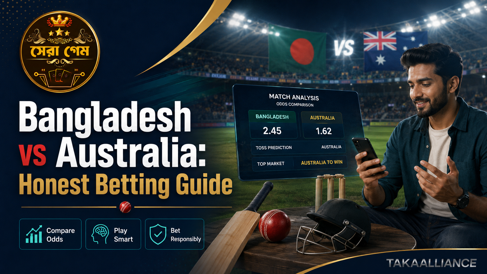 Bangladesh vs Australia betting honest guide - TAKA ALLIANCE on Tigers cricket markets, legal risk under the 2025 ordinance and safer play