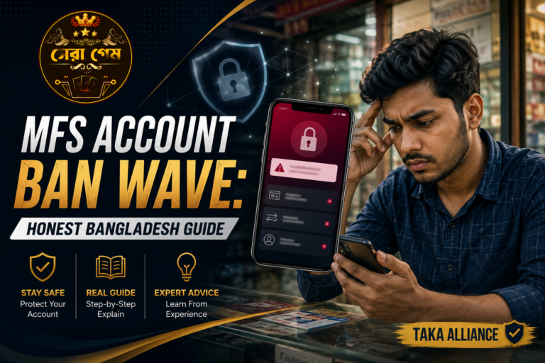 MFS account ban wave Bangladesh deposit guide - TAKA ALLIANCE honest playbook on bKash and Nagad gambling-linked account restrictions